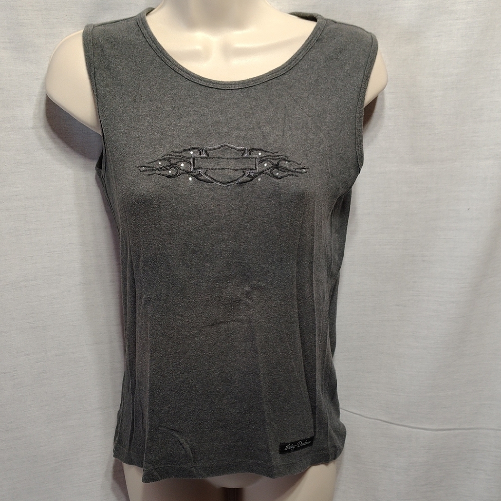 Harley Davidson Charcoal Gray Tank Top